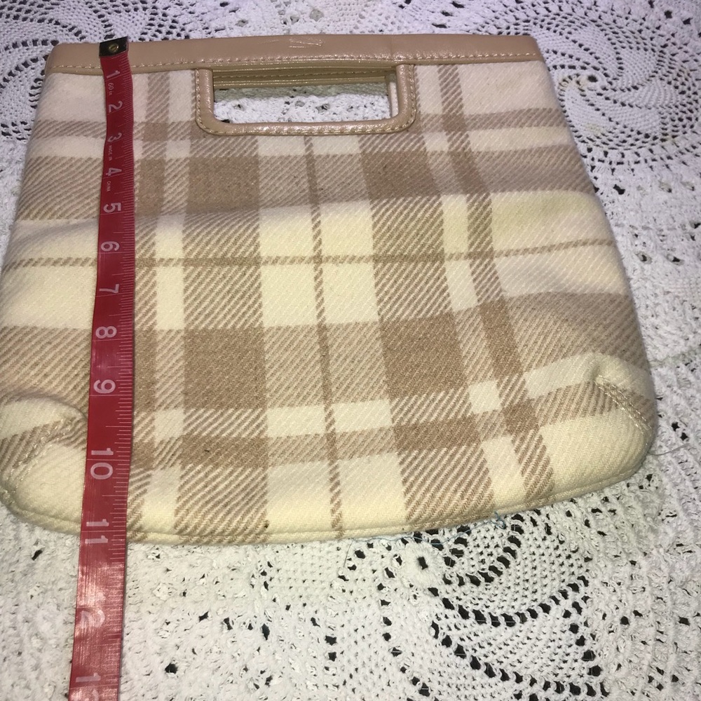 Cream and brown tote